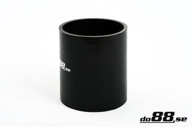 Silikoniletku Musta 10cm 3,5'' (89mm)