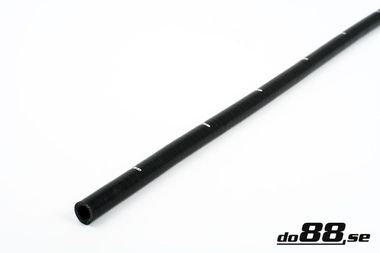 Silicone Hose Black straight length 0,375'' (9,5mm)