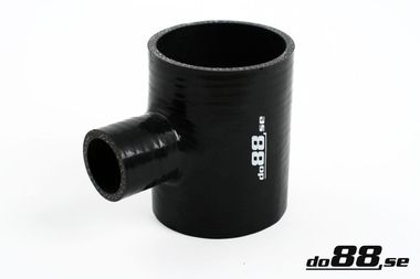 Silicone Hose Black T 2,75'' + 1''  (70mm+25mm)