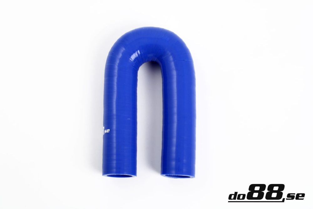 Silicone Hose Blue 180 degree 0,25\'\' (6,5mm) in the group Silicone hose / hoses / Silicone hose Blue / Elbows / 180 degree at do88 AB (B180G6.5)