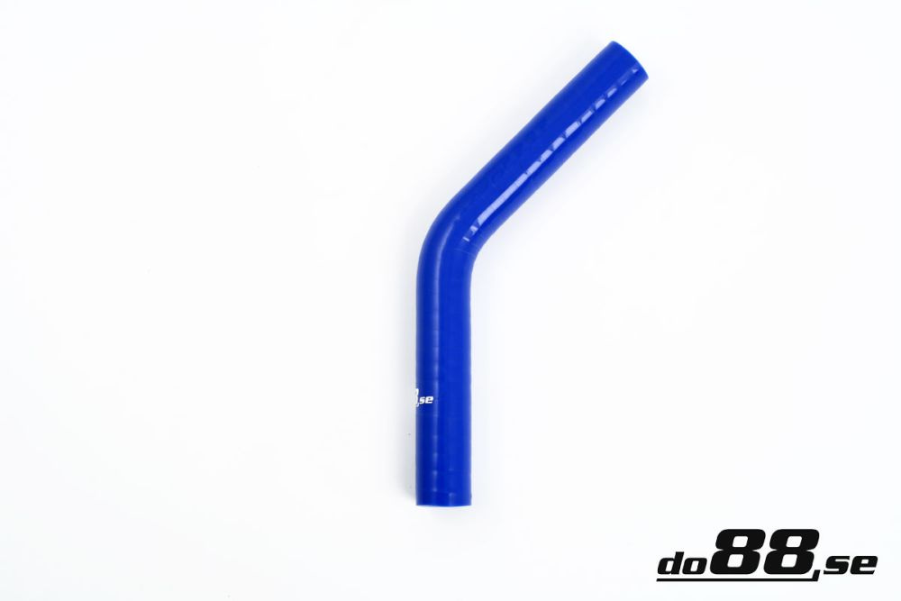 Silicone Hose Blue 45 degree 0,75\'\' (19mm) in the group Silicone hose / hoses / Silicone hose Blue / Elbows / 45 degree at do88 AB (B45G19)