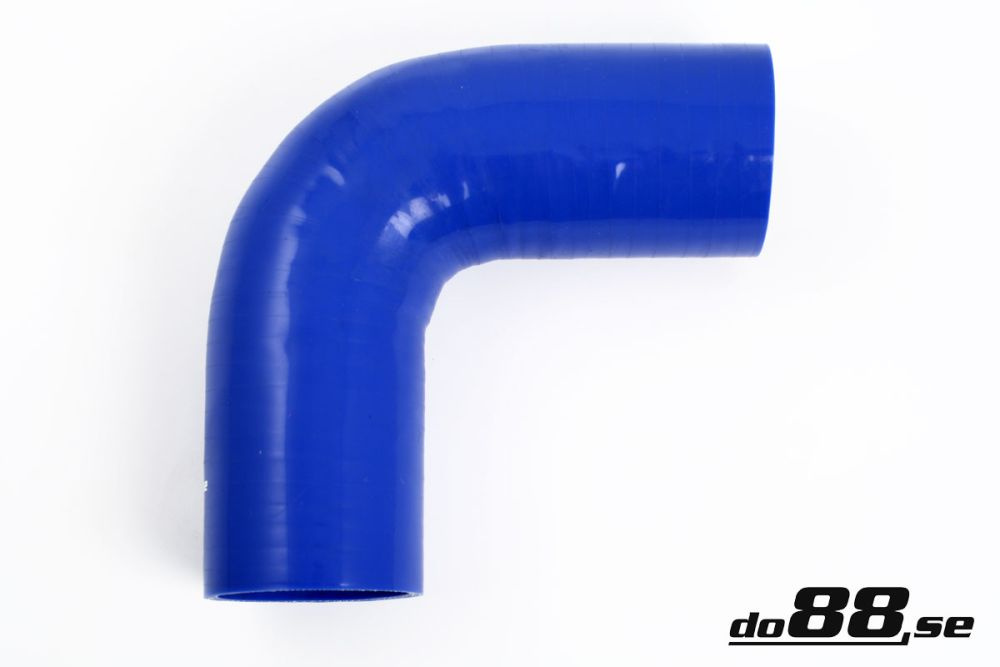 Silicone Hose Blue 90 degree 3\'\' (76mm) in the group Silicone hose / hoses / Silicone hose Blue / Elbows / 90 degree at do88 AB (B90G76)