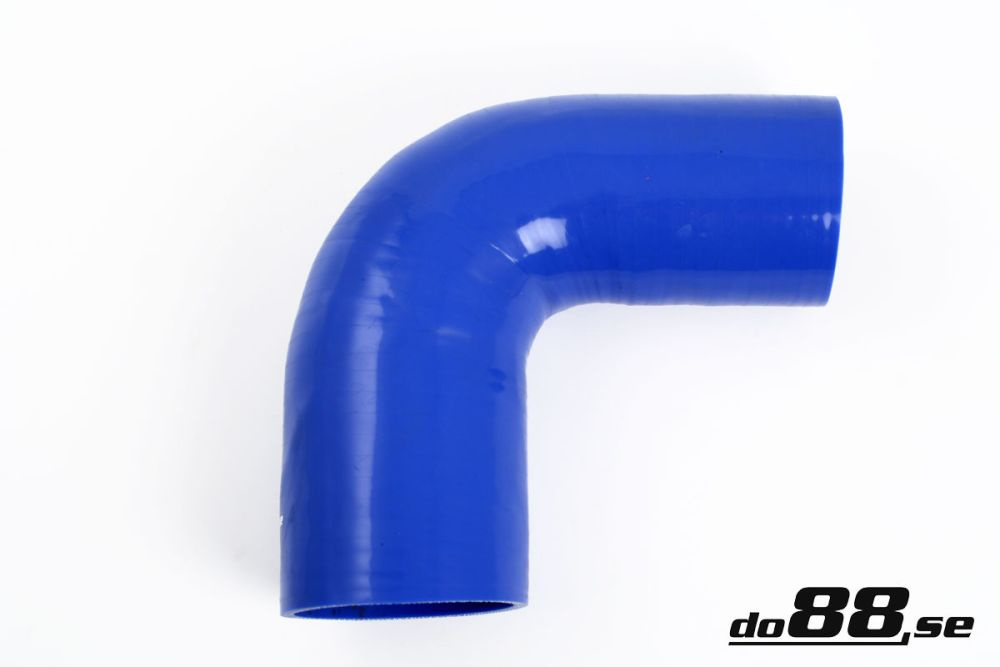 Silicone Hose Blue 90 degree 2,75 - 3,5\'\' (70 - 89mm) in the group Silicone hose / hoses / Silicone hose Blue / Reducing elbow / 90 degree at do88 AB (BR90G70-89)