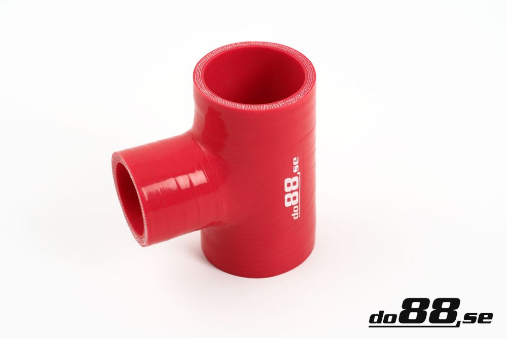 Silicone Hose Red T 2\'\' + 2\'\' (51+51mm) in the group Silicone hose / hoses / Silicone hose Red / T-piece / Outlet 51mm at do88 AB (RT51-51)