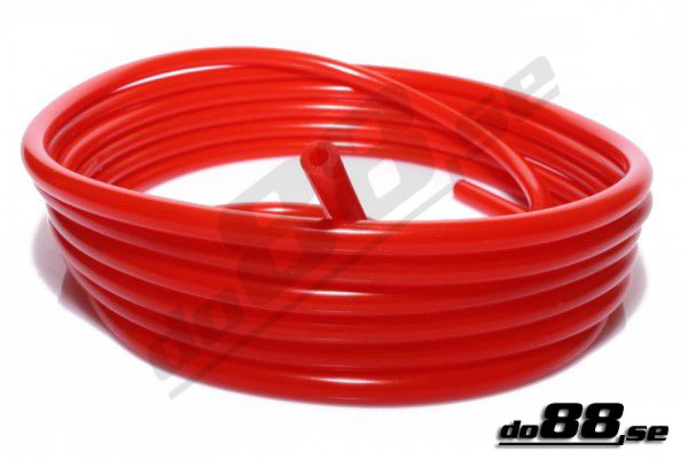 Vacuumhose Red 4mm in the group Silicone hose / hoses / Silicone hose Red / Vacuum hose at do88 AB (RV4x2)