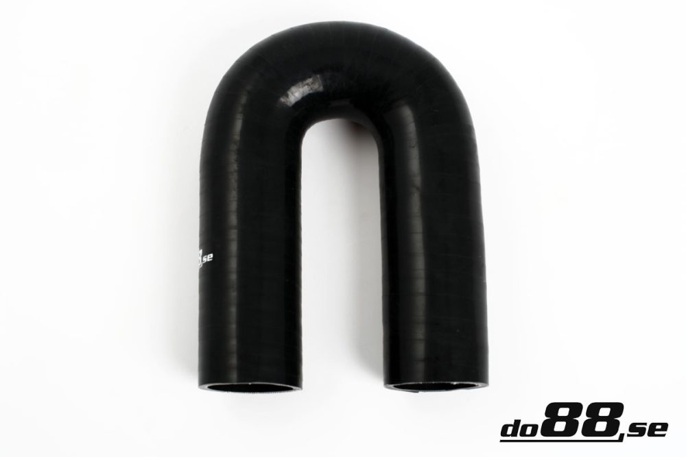 Silicone Hose Black 180 degree 2,125\'\' (54mm) in the group Silicone hose / hoses / Silicone hose Black / Elbows / 180 degree at do88 AB (SB180G54)