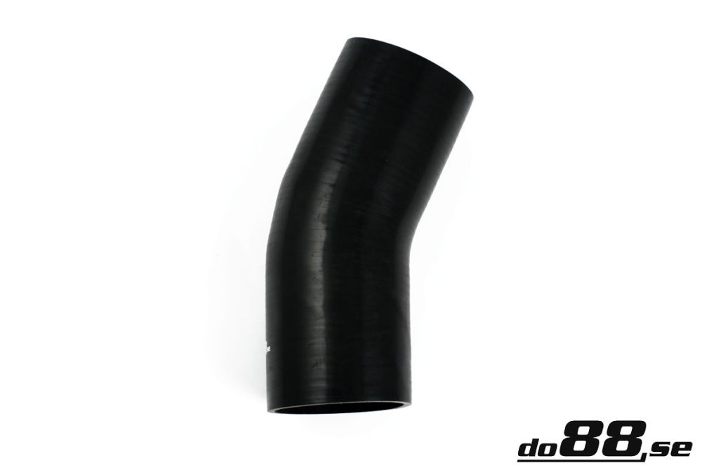 Silicone Hose Black 25 degree 4\'\' (102mm) in the group Silicone hose / hoses / Silicone hose Black / Elbows / 25 degree at do88 AB (SB25G102)