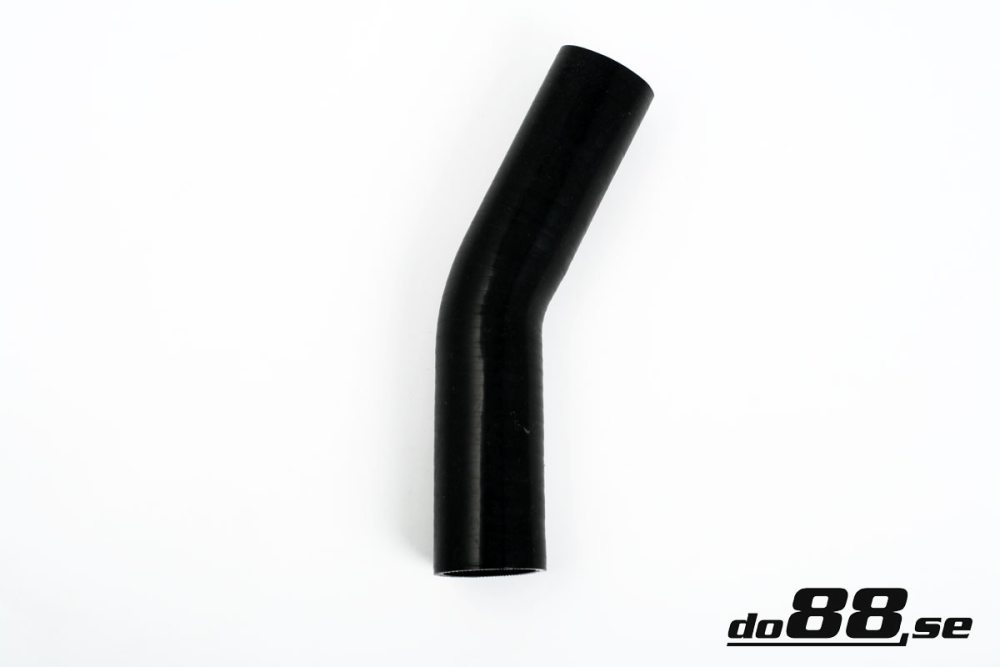 Silicone Hose Black 25 degree 1,125\'\' (28mm) in the group Silicone hose / hoses / Silicone hose Black / Elbows / 25 degree at do88 AB (SB25G28)