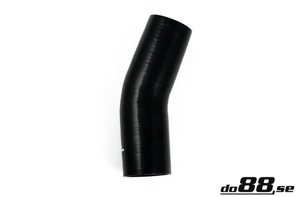Silicone Hose Black 25 degree 2,75\'\' (70mm) in the group Silicone hose / hoses / Silicone hose Black / Elbows / 25 degree at do88 AB (SB25G70)