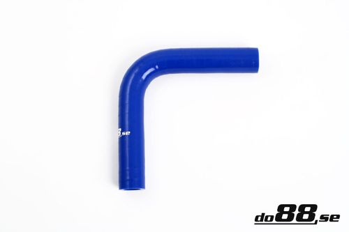 Silicone Hose Blue 90 degree 0,875'' (22mm) in the group Silicone hose / hoses / Silicone hose Blue / Elbows / 90 degree at do88 AB (B90G22)