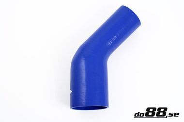 Silicone Hose Blue 45 degree 3,25 - 4'' (83-102mm)