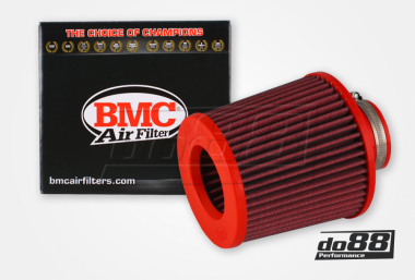 BMC Twin Air Konisk Luftfilter, Forbindelse 63mm, Lengde 140mm