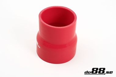 Silikonslang Röd reducering 3 - 3,5´´ (76-89mm)