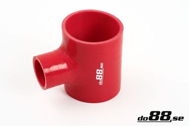 Silikonslang Röd T 2,75´´ + 1´´  (70mm+25mm)