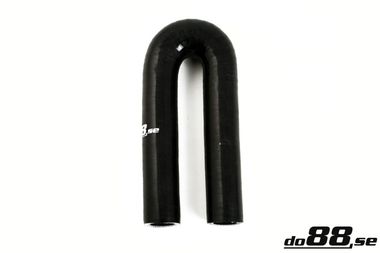 Silicone Hose Black 180 degree 0,43'' (11mm)