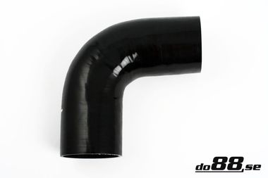 Silicone Hose Black 90 degree 3,5'' (89mm)