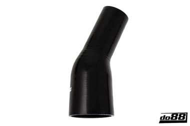 Silicone Hose Black 25 degree 2,5 - 3,5'' (63-89mm)