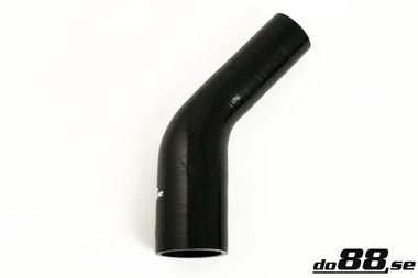 Silicone Hose Black 45 degree 1,5 - 1,75'' (38-45mm)