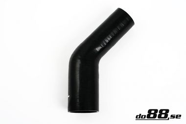 Silicone Hose Black 45 degree 1,75 - 2,5'' (45-63mm)