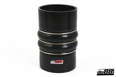 Silicone Hose Black 2-Humps 4'' (102mm)