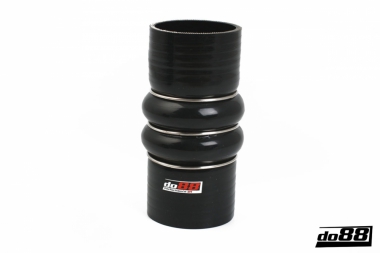 Silicone Hose Black 2-Humps 1,75'' (45mm)