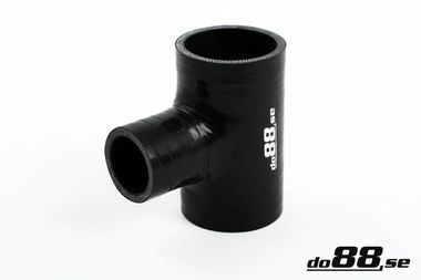 Silikonslange Svart T 2'' + 1''  (51mm+25mm)