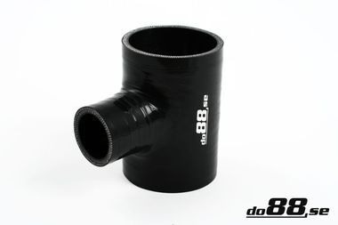 Silicone Hose Black T 2,5'' + 1''  (63mm+25mm)