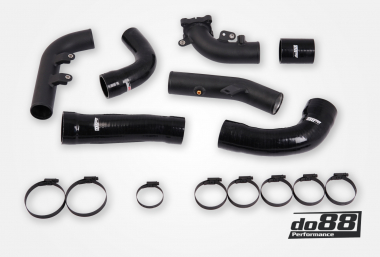 Toyota Yaris GR Pressure pipes for do88 IC, Black hoses