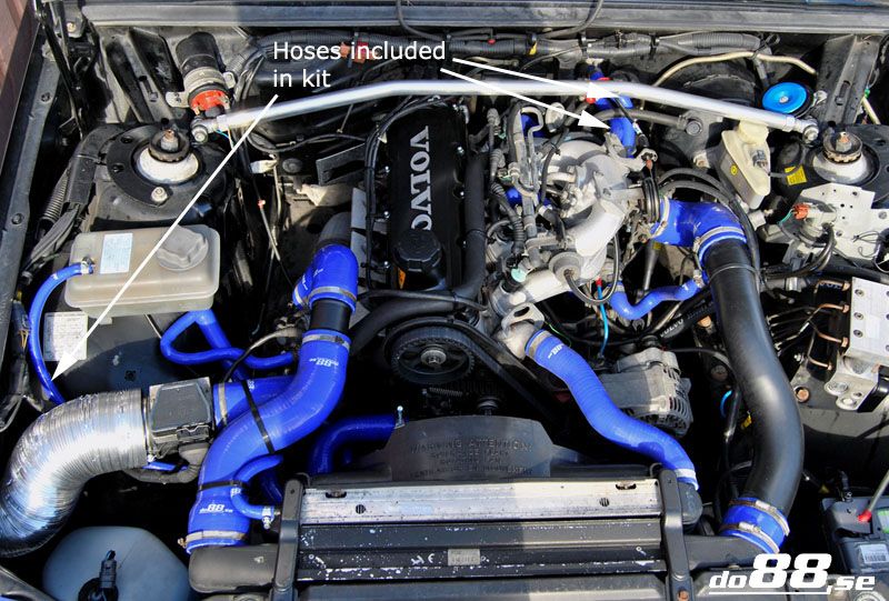 Volvo 940 Turbo 92 98 Kylarslangar komplement 740 85 91 Volvo 940 Turbo 92 98 Kylarslangar komplement 740 85 91