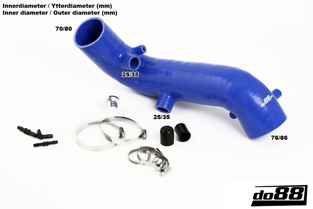 Volvo 850/SVC70 Turbo 3'' inlet hose 850 / X70 199498 Volv