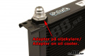 Adapter for setrab oil cooler connector to BSP 3/8''