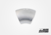 Aluminiumrör 45° 100x3 mm, lång radie