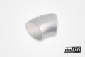 Aluminiumrör 45° 100x3 mm, lång radie Aluminiumrör 45° 100x3 mm, lång radie