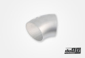 Aluminiumrör 45° 100x3 mm, lång radie Aluminiumrör 45° 100x3 mm, lång radie
