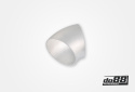 Aluminiumrör 45° 76x3 mm, kort radie Aluminiumrör 45° 76x3 mm, kort radie
