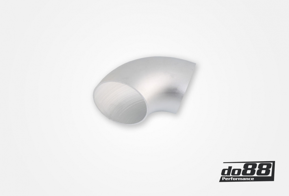 Aluminiumrör 90° 45x3 mm, kort radie