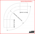 Aluminiumrör 90 grader 2,75´´ (70mm) Aluminiumrör 90 grader 2,75´´ (70mm)
