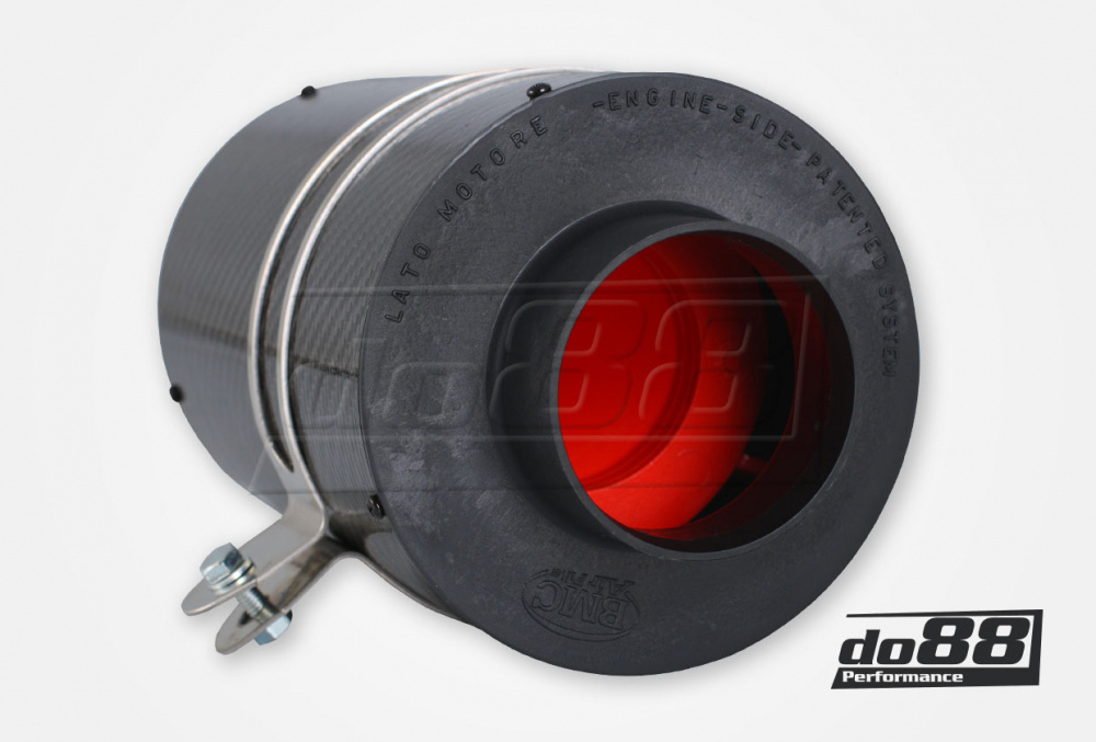 BMC CDA Carbon Dynamic Airbox, Kolfiber, Anslutning 85mm, Längd 200mm