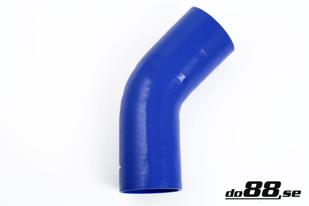 Silicone Hose Blue 45 degree 4\'\' (102mm) in the group Silicone hose / hoses / Silicone hose Blue / Elbows / 45 degree at do88 AB (B45G102)