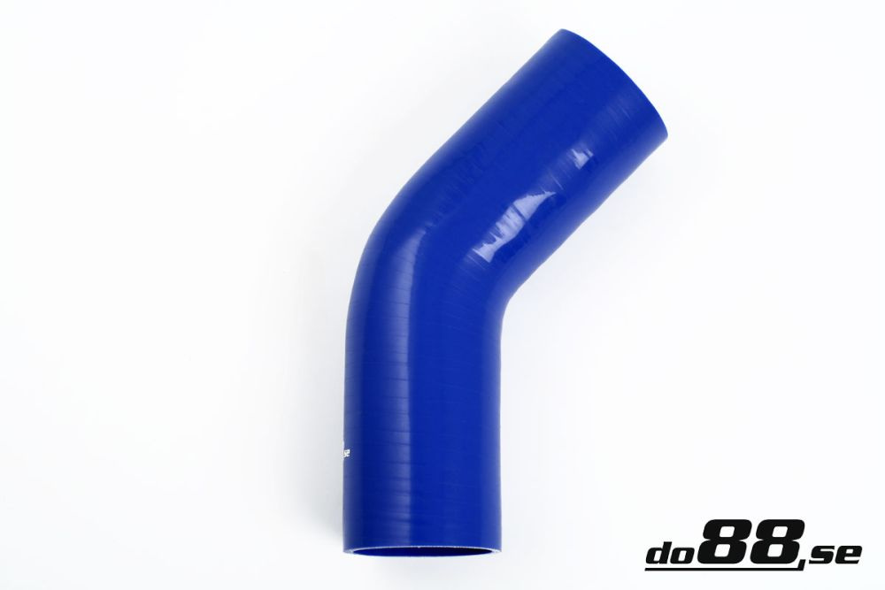 Silicone Hose Blue 45 degree 2,5\'\' (63mm) in the group Silicone hose / hoses / Silicone hose Blue / Elbows / 45 degree at do88 AB (B45G63)
