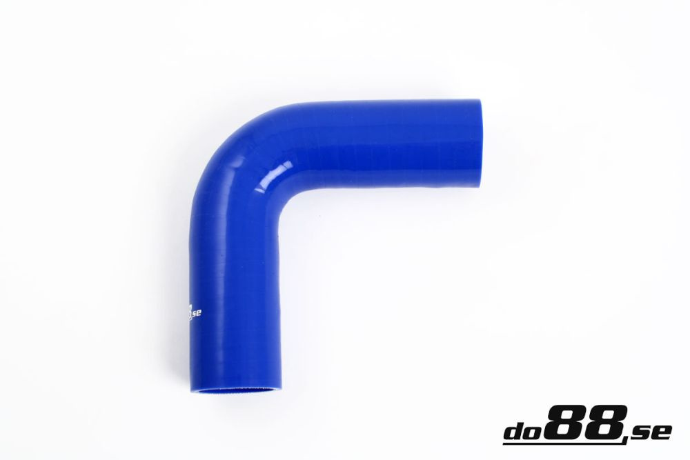 Silicone Hose Blue 90 degree 1\'\' (25mm) in the group Silicone hose / hoses / Silicone hose Blue / Elbows / 90 degree at do88 AB (B90G25)