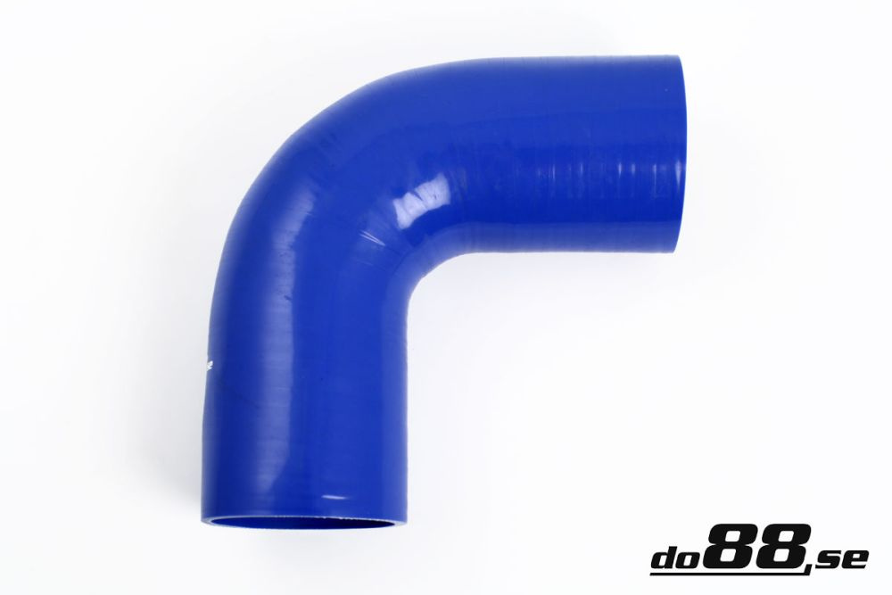 Silicone Hose Blue 90 degree 3,125\'\' (80mm) in the group Silicone hose / hoses / Silicone hose Blue / Elbows / 90 degree at do88 AB (B90G80)
