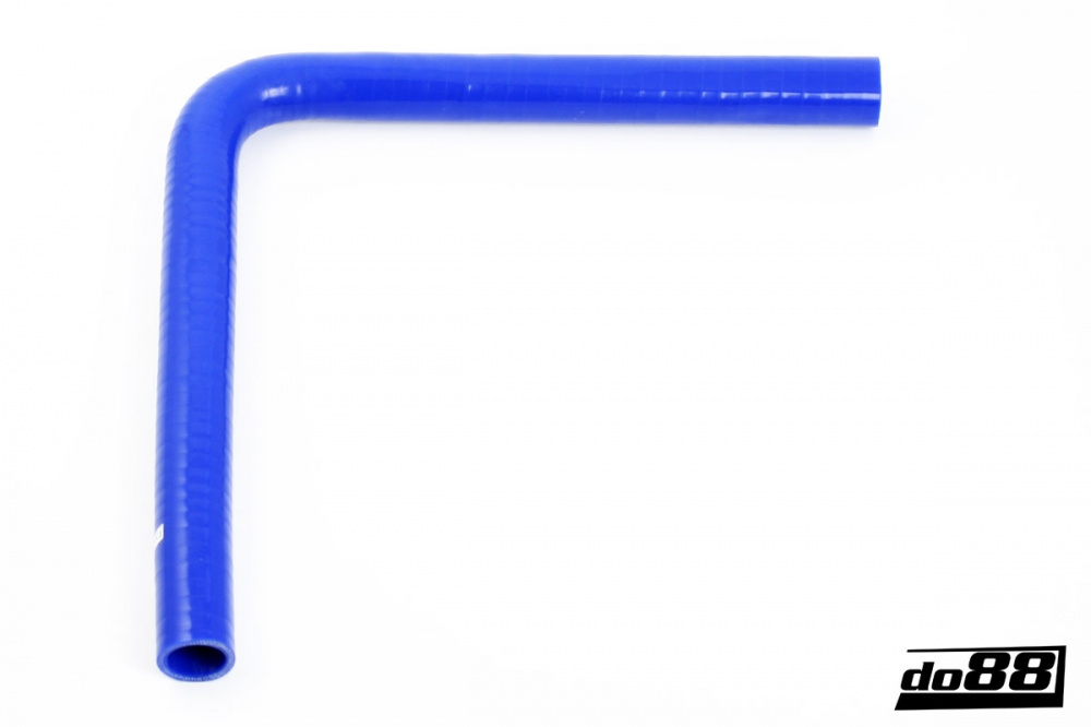 Silicone Hose Blue 90 degree long leg 1,25\'\' (32mm) in the group Silicone hose / hoses / Silicone hose Blue / Elbows / 90 degrees, extra long at do88 AB (BLB90G32)