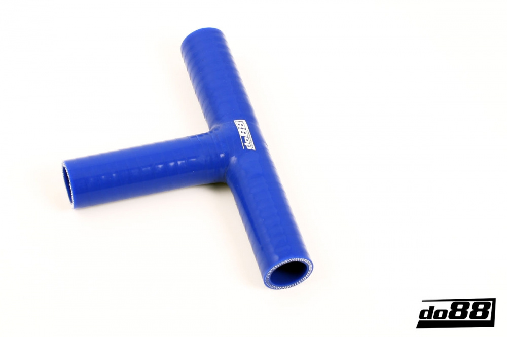 Silicone Hose Blue T 1\'\' (25mm) in the group Silicone hose / hoses / Silicone hose Blue / T-piece equal legs at do88 AB (BLT25)