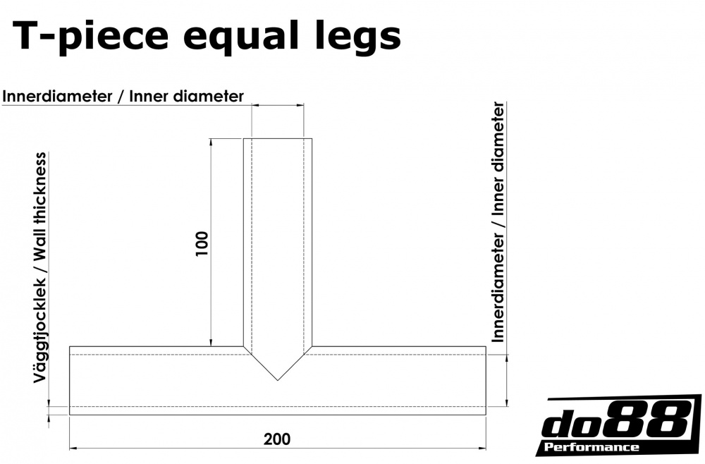 Silikonslang Blå T 1,625´´ (41mm)