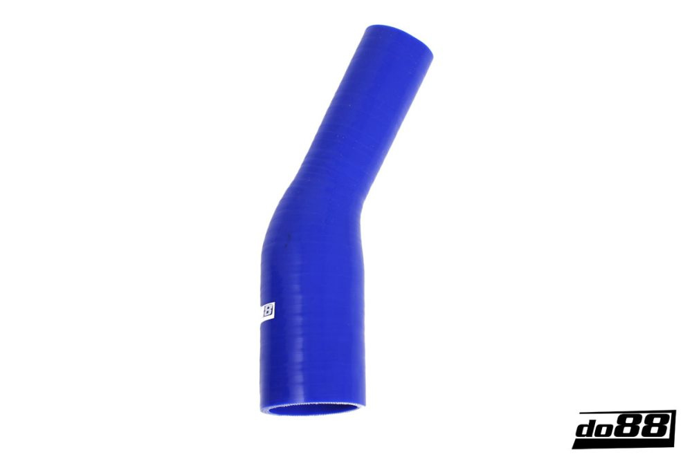Silicone Hose Blue 25 degree 0,5 - 0,75\'\' (13-19mm) in the group Silicone hose / hoses / Silicone hose Blue / Reducing elbow / 25 degree at do88 AB (BR25G13-19)