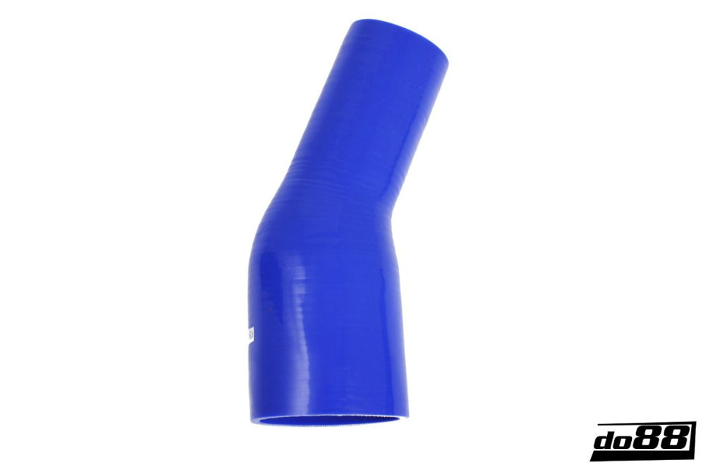 Silicone Hose Blue 25 degree 2,375 - 3,125\'\' (60 - 80mm) in the group Silicone hose / hoses / Silicone hose Blue / Reducing elbow / 25 degree at do88 AB (BR25G60-80)