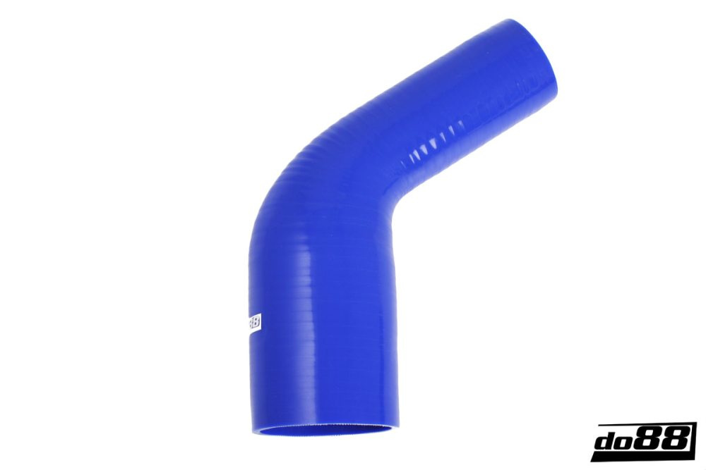 Silicone Hose Blue 60 degree 2 - 2,375\'\' (51 - 60mm) in the group Silicone hose / hoses / Silicone hose Blue / Reducing elbow / 60 degree at do88 AB (BR60G51-60)