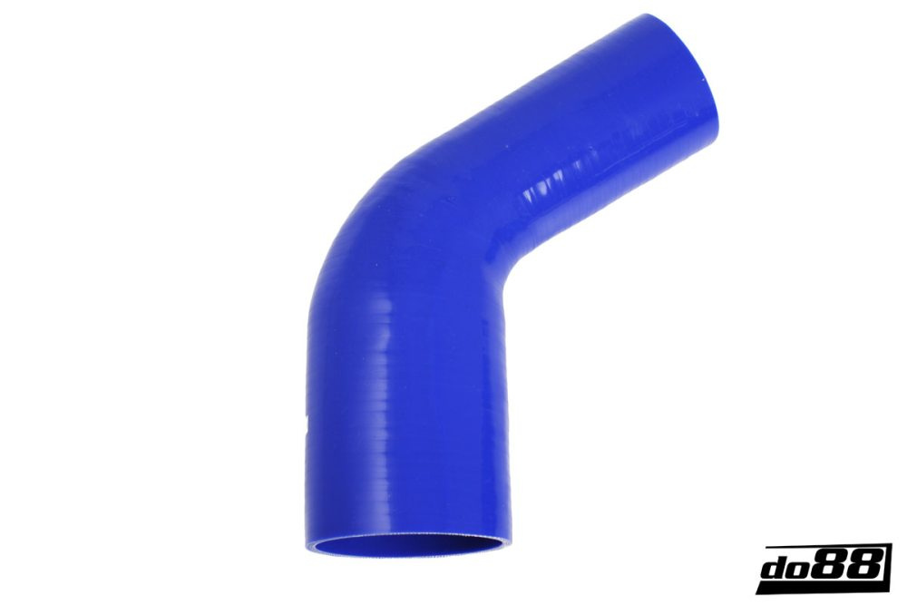Silicone Hose Blue 60 degree 3 - 4\'\' (76 - 102mm) in the group Silicone hose / hoses / Silicone hose Blue / Reducing elbow / 60 degree at do88 AB (BR60G76-102)