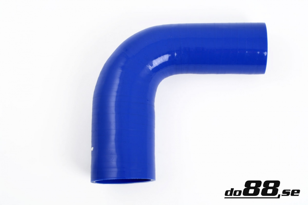 Silicone Hose Blue 90 degree 1,75 - 2,5\'\' (45-63mm) in the group Silicone hose / hoses / Silicone hose Blue / Reducing elbow / 90 degree at do88 AB (BR90G45-63)